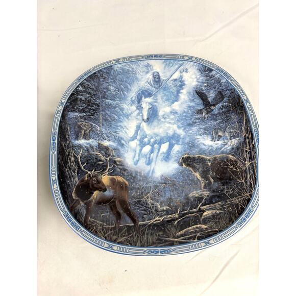 VTG Lot of 2 Decorative Collectors Plates Visions of the Sacred 1990s Limited - Picture 3 of 16